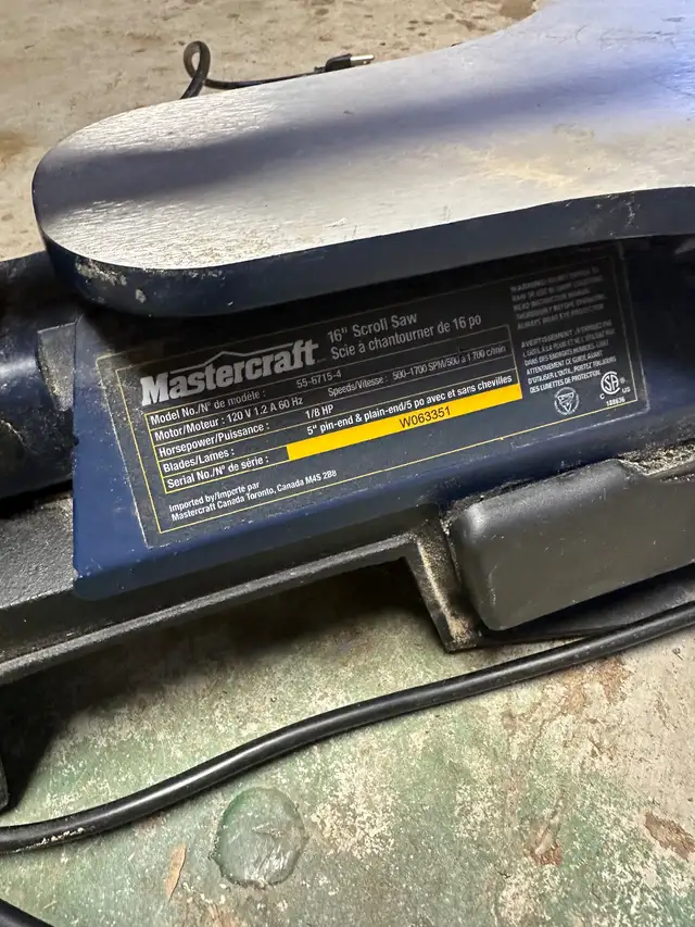 Mastercraft Scroll Saw in Power Tools in Kingston - Image 5