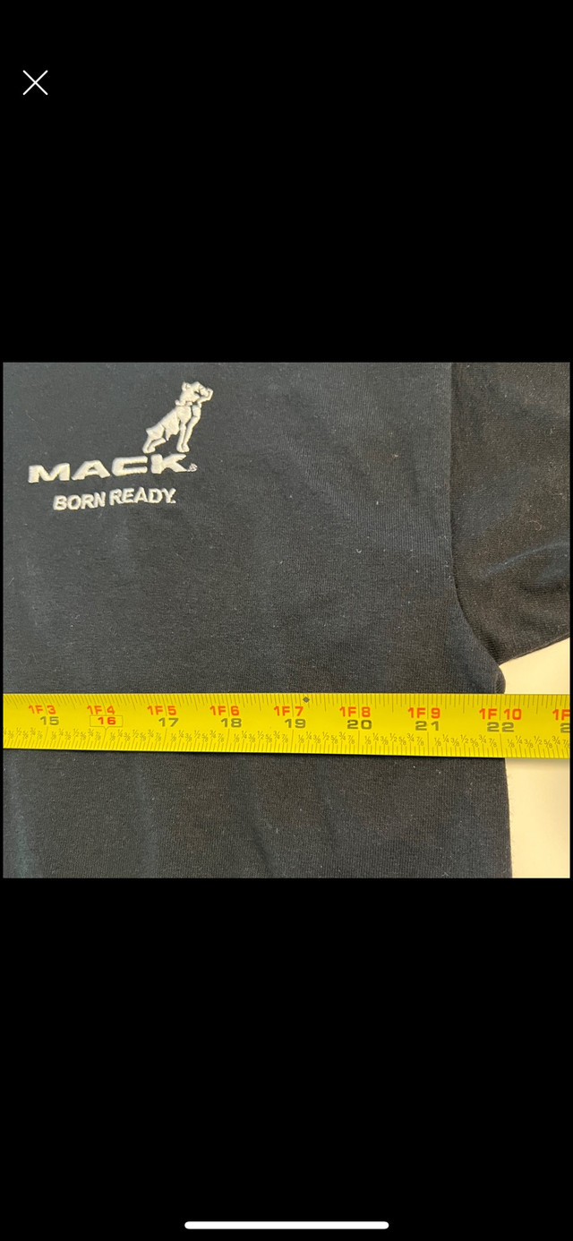 Mens sz Large Mack Trucks Shirt fits like XL trucking Polo in Men's in Kingston - Image 3