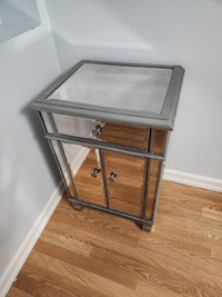 Mirror Nightstand/ Side Table