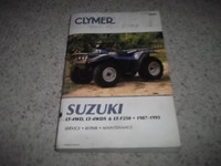 1987 - 1995  Suzuki LT-4WD, LT-4WDX, LT-F250 Clymer Service M483