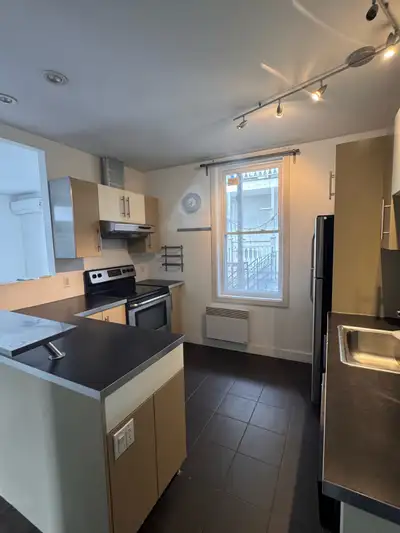 Welcome to this sun-soaked second floor 4.5 nestled in the heart of Little Burgundy, offering a brig...