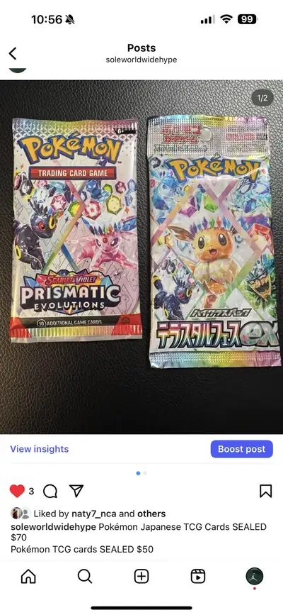 Pokémon TCG cards SEALED $50, View more