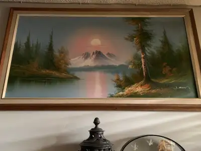 Two  oil paintings by C. Helen  and Roland, View more