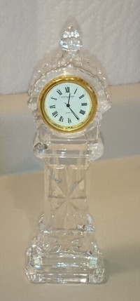 Vintage Wittnauer Swiss Miniature Crystal Grandfather Clock