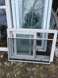 3 small used slider windows good for projects 