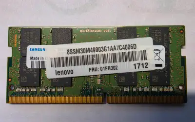 Samsung 16GB DDR4 2400MHz Laptop RAM SODIMM PC4-19200 Lenovo OEM, View more