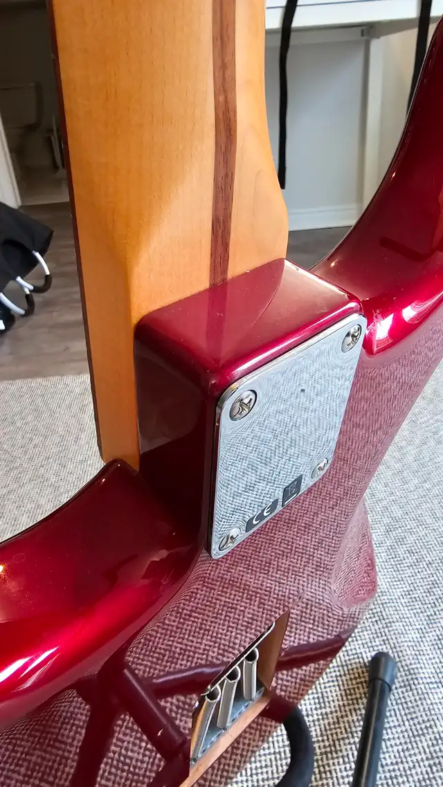 2015 MIM Fender Stratocaster - SSS, Candy Apple Red in Guitars in Hamilton - Image 8