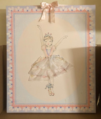 Canvas Fabric of Ballerina Artwork 