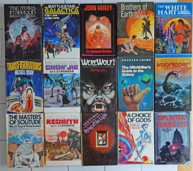 Vintage 70's and 80's ★Science Fiction Book Collection-32 titles ...