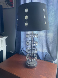 Black lamp with jewels 