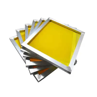 6pc Variety Size Screen Printing Frame Yellow Mesh Fabric 007618, View more