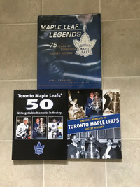 Toronto maple leafs hockey history books $20each sports books
