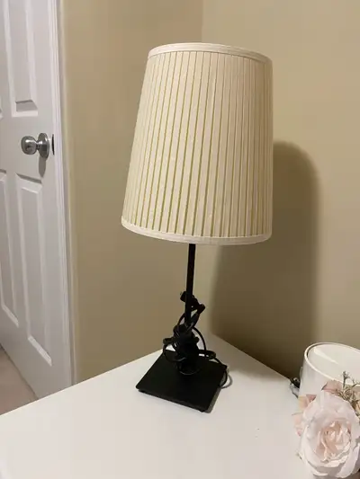 ✨ Elegant Table Lamp with Cream Color Shade for Sale!, View more