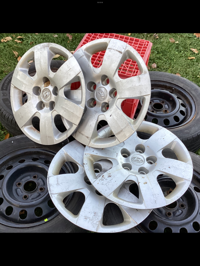 4 Hyundai hub caps Fit 16 inch steel rims
