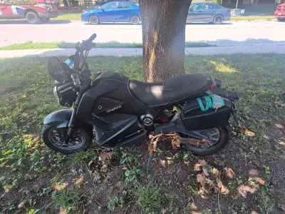 Flat front tire Acid battery 6 years old Haven't used in 2 years Both storage compartments don't clo...