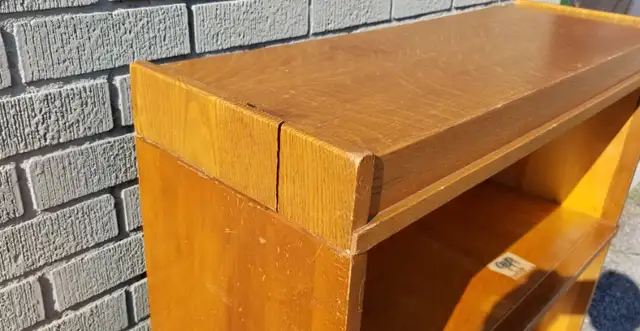 Prestonia barrister bookcase gold 3 tier 4 part gold oak no door in Bookcases & Shelving Units in Ottawa - Image 5