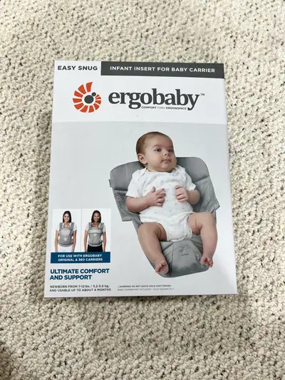 Ergobaby infant insert grey, View more