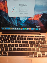 EXCELLENT CONDITION! - Macbook Pro 8gb model a1502 2015 13-inch