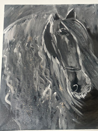 Horse painting (glitter)