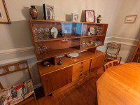 Teak furniture  hutch display cabinet dining table