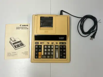 Calculatrice Imprimante Electrique Canon MP21DII + Manual, View more