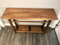 NEW Black Walnut Custom Sofa Table