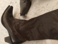 Leather Cowboy Boots - size 7