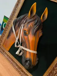 3D Horse Head in a Frame