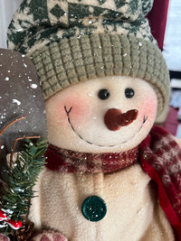 Christmas Holiday Plush Snowman Decoration