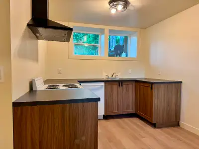 New legal basement suite available July 1. One bedroom, three piece bath, full kitchen, and large op...