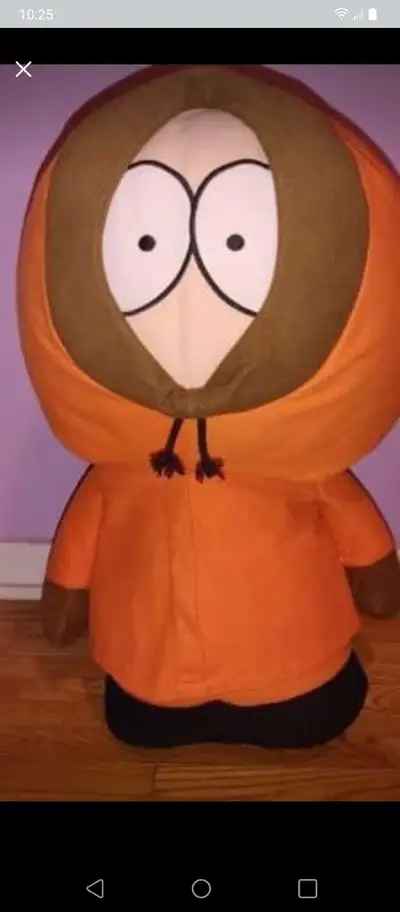 You are looking at a very rare to find huge XXL KENNY for SouthPark.. it's like almost 3 feet tall a...