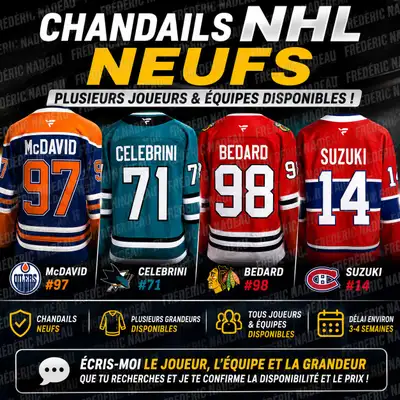 Chandails NHL neuf- Plusieurs joueurs disponibles , View more