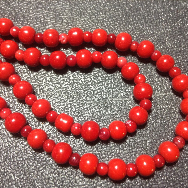 Beautiful Red Coral Round Beads Necklace in Jewellery & Watches in Vancouver - Image 4