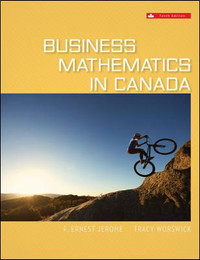 Business Mathematics In Canada 10e Jerome 9781260065992