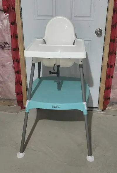 BABY HIGH CHAIR IKEA WITH FOOTREST TABLE, View more