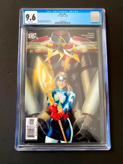 JSA #81 - 2006 - CGC 9.6 ALEX ROSS Cover - STARGIRL and STRIPE, View more