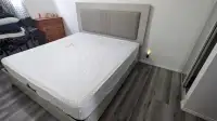 King size bed with mattress 