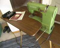 Elna  Supermatic Sewing Machine With Portable Table -Working-