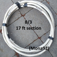 Electrical Wire - Residential, 8-3, Various Section Lengths