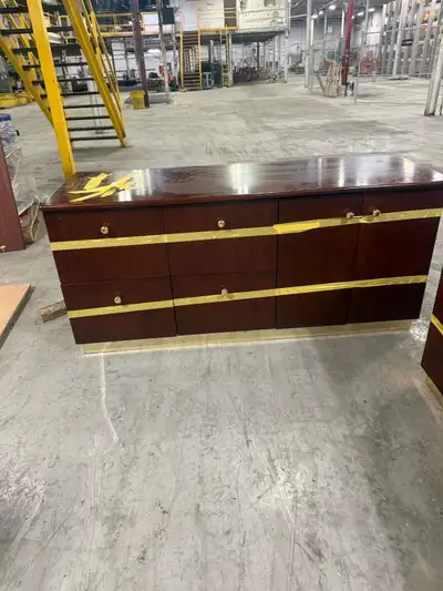 Dark Wood Dresser with 9 Drawers, View more