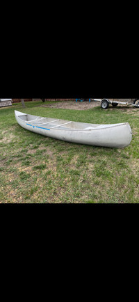 Rare 15’ LWT lightweight Grumman aluminum canoe 