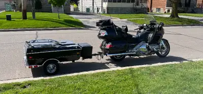 Pull behind Motorcycle (or small car ) camper for sale One person setup. Unique, one of a kind! It’s...