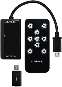 MHL vers HDMI Adaptateur avec télécommande