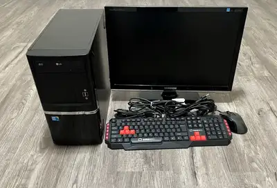 ***If you see this ad then the item is still available*** Desktop Computer i5 SSD 6GBRAM 22" Monitor...