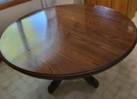 Solid wood round table