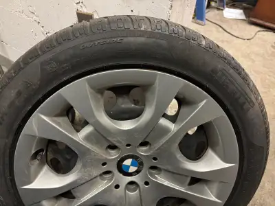 4 Winter Tires Pirelli 225/50/R17 - Rims and BMW Hubcaps changed price as was told was too high $500...