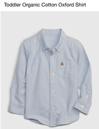 **NEW** Gap light blue shirt- for 4 or 6 year old.