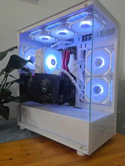White Gaming PC | rtx 3070 512gb SSD , View more
