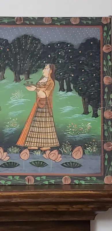 Mughal miniature painting on canvas in Arts & Collectibles in Ottawa - Image 10