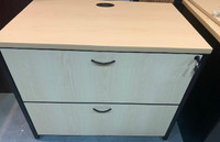 Large Lateral Wood Filing Cabinet with 2-Drawers